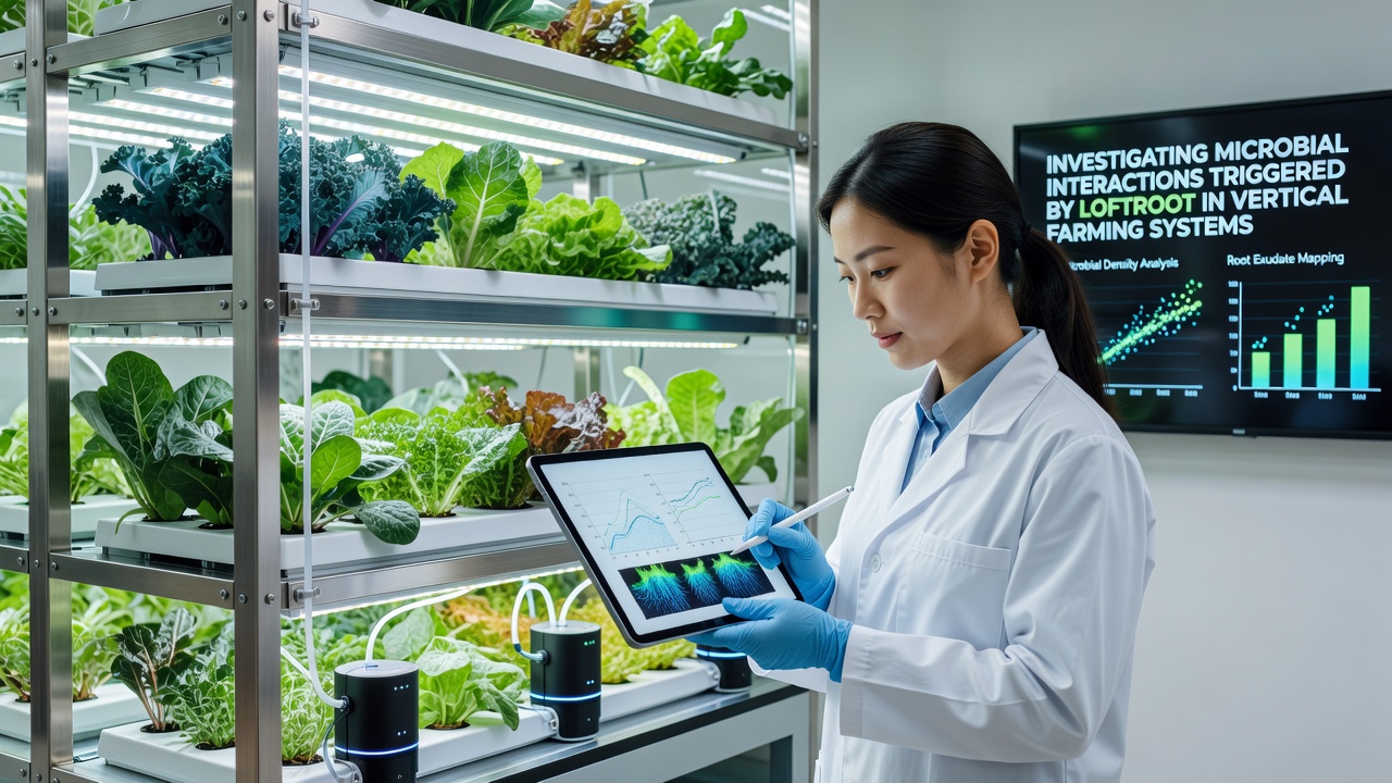 Investigating Microbial Interactions Triggered by Loftroot in Vertical Farming Systems